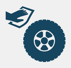 Clean Tireslimpiar las ruedas/llantas